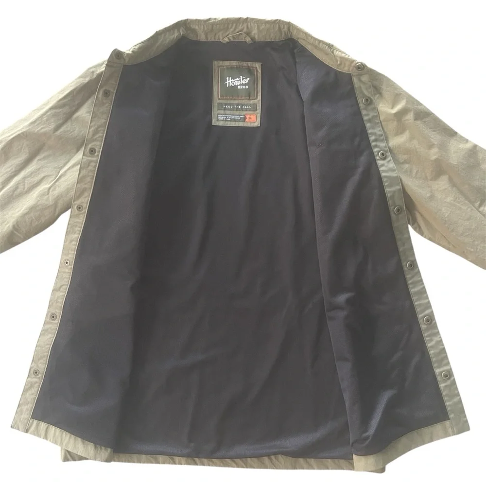 Howler Brothers Manakin Stable Coat Medium Snap Front Chore Jacket Outdoor Olive - Picture 4 of 10